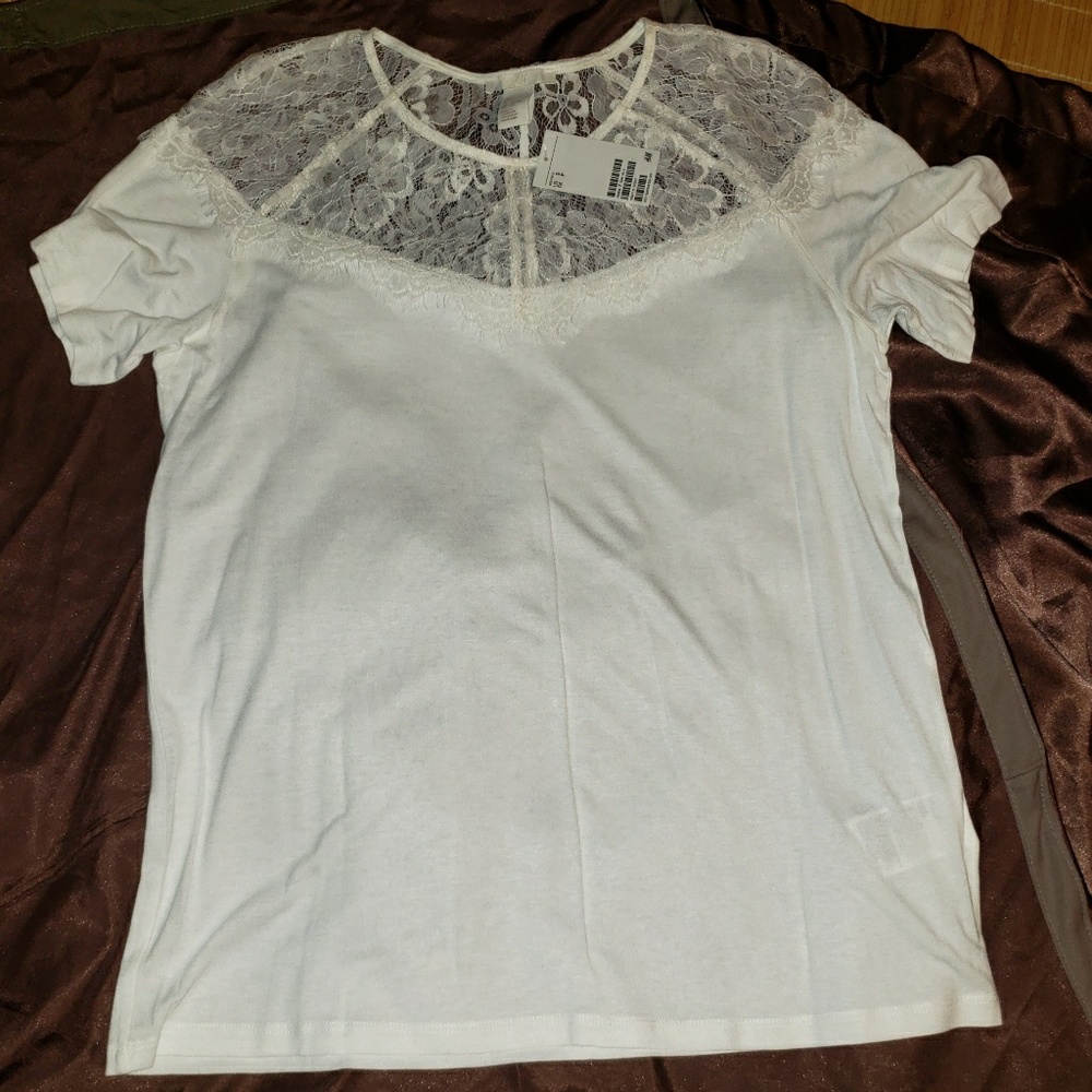 White Tshirt H&M NWT